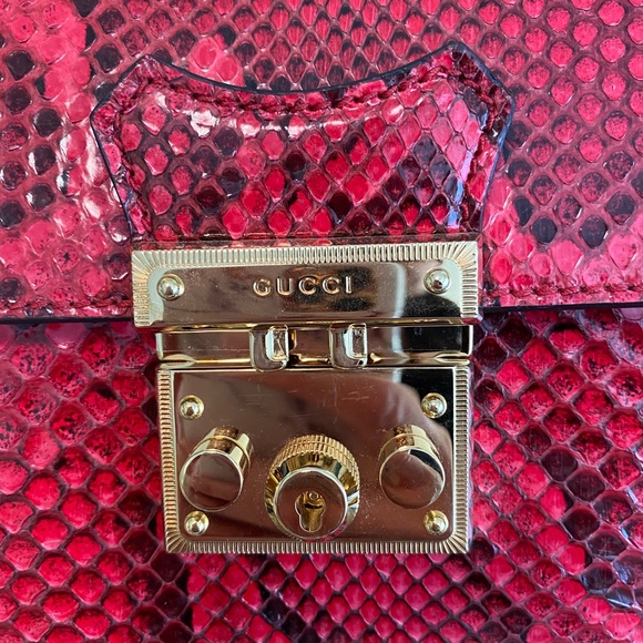 *RARE*Authentic Gucci Padlock Python Mini Backpack - Picture 4 of 15